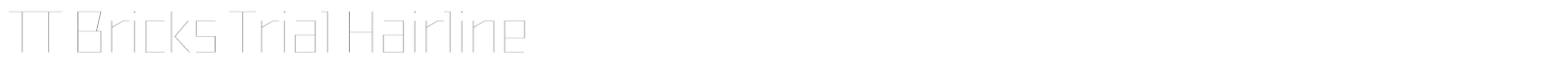 TT Bricks font preview